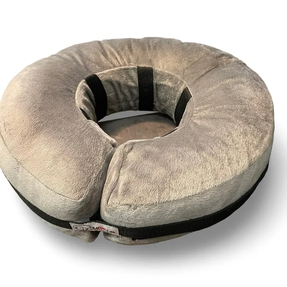 Comfurt Collar Dog Recovery Cone Alternative Soft Foam Gray Size Large 15